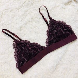 Aubergine Sexy Lace Bralette